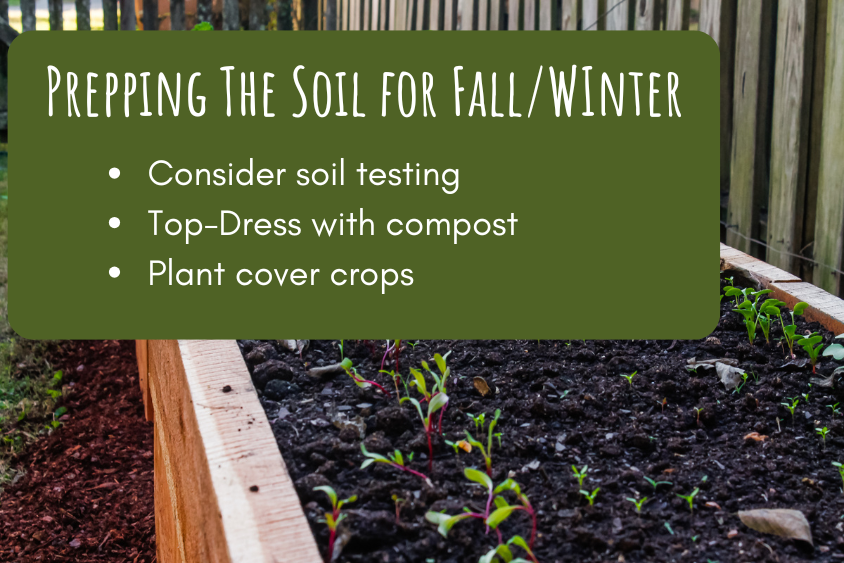 preparing the soil for fall and winter