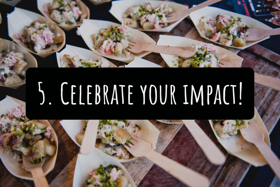 compostable plates and forks and spoons at a sustainable event