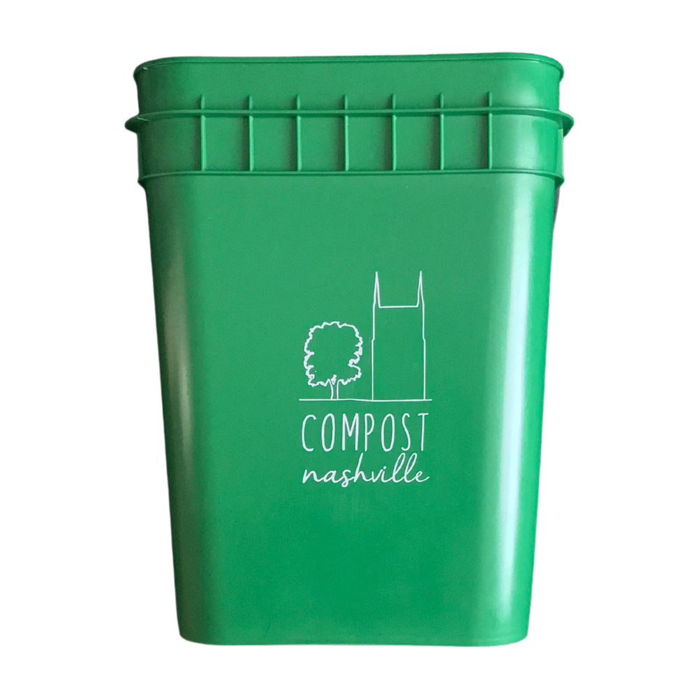 A green Compost Nashville bin