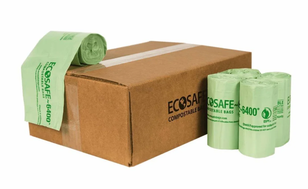 Boxes of compostable bags