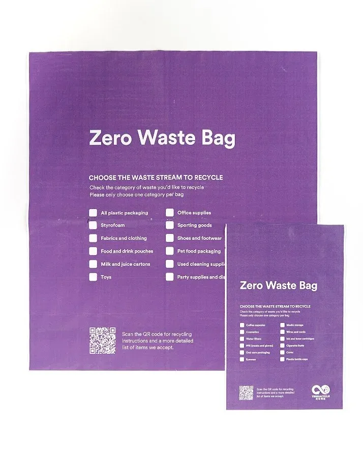 Large and small Zero Waste Bags